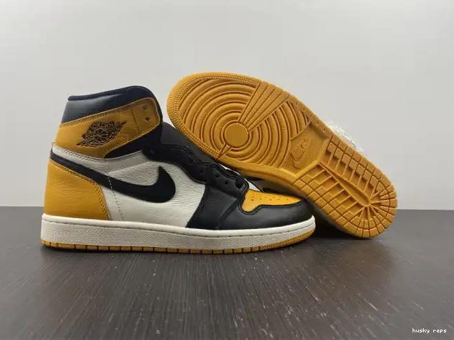 Rep Husky Toe OG Yellow High 555088-711 Air 1 Jordan 0509